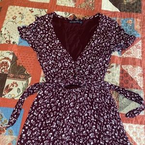 Abercrombie & Fitch high-low midi dress, floral print size small.